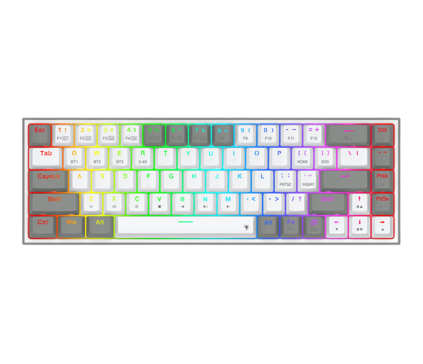 REDRAGON Castor Pro White-Gray - 1326934 - zdjęcie
